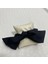 Scrunchie Fiyonklu Saten Lastikli Toka Siyah 2