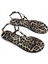 T8014 Leopar Desen Parmak Arası Kadın Sandalet 2