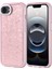 iPhone 16E Kılıf Taşlı Tasarımlı Ucy Kapi Kapak - Pembe 1