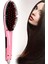 Elektrikli Saç Düzleştirici Tarak Fast Hair Straightener Pratik Pembe Saç Kurutma Tarağı 2