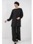 Ayrobin Tunik Pantolon Alt Üst Takım 6712 - Siyah 4