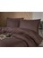 Exclusive Jakarlı Çift Kişilik Pamuk Saten Nevresim Takımı Royalisa V1 Kahve - 76397-1453 4