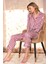 Çizgili Saten Pijama Takımı 1