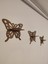 Kelebek Dekoratif Raflı Set 3'lü (3mm Mdf) 1