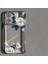 Mavi Çiçekli Şeffaf Apple iPhone 16 Telefon Kılıfı 5