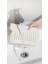 Elastik Musluk Matı Su Tutucu Düzenleyici Kaydırmaz Taban Organizer Mutfak Banyo Lavabo Beyaz 5