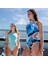 One Print Swimsuit Tech Back Kadın Siyah Yüzücü Mayosu 008835150 4