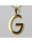 8 Ayar Altın Kolye Ucu Harf G GM2778 1 gr 1