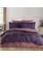 Çift Kişilik Saten Nevresim Gris Mor - 510458-1453 3