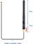 2.4ghz 3dbi Wifi Anten Seti ESP8266 Sma + Ufl Soket 900MHZ 1800MHZ 2400GHZ Rf Esp-07 ESP32 Gsm Wifi 4