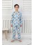 Isob Mavi Bluey Desenli %100 Pamuk Erkek Çocuk Pijama Takımı 3-8 Yaş 41317-M 1