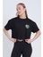 Kadın Oversize Camping Therapy Baskılı Beyaz Renk Crop 3