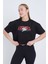 Kadın Oversize Excuses Baskılı Beyaz Renk Crop 2