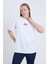 Kadın Oversize Rıdıng Sınce Baskılı Beyaz Renk T-Shirt 4
