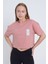 Kadın Oversize Soo Sweet Baskılı Pembe Renk Crop 3