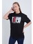 Kadın Oversize Siyah Tokyo T-Shirt 3