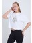 Kadın Oversize Humble Beyaz Renk Crop 4