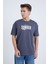 Erkek Oversize Antrasit Hello Summer T-Shirt 1