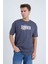 Erkek Oversize Antrasit Hello Summer T-Shirt 4