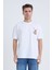 Erkek Oversize Beyaz Scooter T-Shirt 3