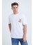 Erkek Oversize Beyaz Scooter T-Shirt 4