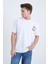 Erkek Oversize Beyaz Streetwear T-Shirt 4