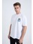 Erkek Oversize Beyaz Sometimes Bear T-Shirt 4