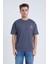 Erkek Oversize I Love Camp Baskılı Antrasit Renk T-Shirt 2