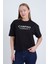 Kadın Oversize Siyah Camping T-Shirt 1