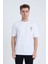 Erkek Oversize Beyaz Summer T-Shirt 1