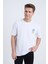 Erkek Oversize Beyaz Summer T-Shirt 4