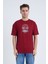 Erkek Oversize Bordo Lost In Paradise T-Shırt 1