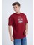 Erkek Oversize Bordo Lost In Paradise T-Shırt 2