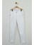 23 Nisan Beyaz Basic Likralı Unisex Çocuk Pantolon (5-12 Yaş) 1