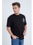 Erkek Oversize Beyaz Streetwear T-Shirt 3