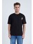 Erkek Oversize Siyah Campfire T-Shirt 2
