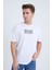Erkek Oversize Beyaz Moving T-Shirt 2
