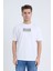 Erkek Oversize Beyaz Moving T-Shirt 4