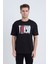 Erkek Oversize Siyah Desenli Tokyo T-Shırt 1