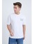 Erkek Oversize Beyaz Tennis T-Shirt 1