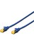 Cat 6A Sftp/pımf (Pairs In Metal Foil) Patch Kablosu, Lszh, 0,25 Metre, Awg 26, Mavi Renk 1