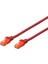 Cat. 6 Patch Kablo, U/utp, 0,5 Metre, Awg 26, Kırmızı Renk, Lszh 1