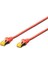 Cat 6A Sftp/pımf (Pairs In Metal Foil) Patch Kablosu, Lszh, 1 Metre, Awg 26, Kırmızı Renk 1