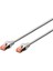 Cat 6 Sftp/pımf (Pairs In Metal Foil) Patch Kablosu, 0,5 Metre, Lszh, Awg 26, Gri Renk 1