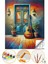 Sayılarla Boyama Numaralı Tuval Seti Fırça Boya Dahil 40X50CM Gitar 1