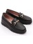 6095-1 Kadin Aksesuarli Loafer Ayakkabi 2