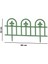 SY-5992 Estate Plastik Bahçe Çiti 60X32 cm 4'lü Set 2