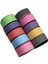 Tafta Çizgi Desen Kurdele 25 mm Mavi 2 Metre 3