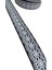 Tafta Dantel Görünümlü Kurdele Siyah 25 mm 2 Metre 2
