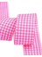 Tafta Ekoseli Kurdele 25 mm Pembe 5 Metre 2